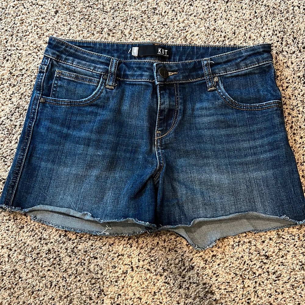 Kut from the Kloth Gidget Fray Shorts EUC